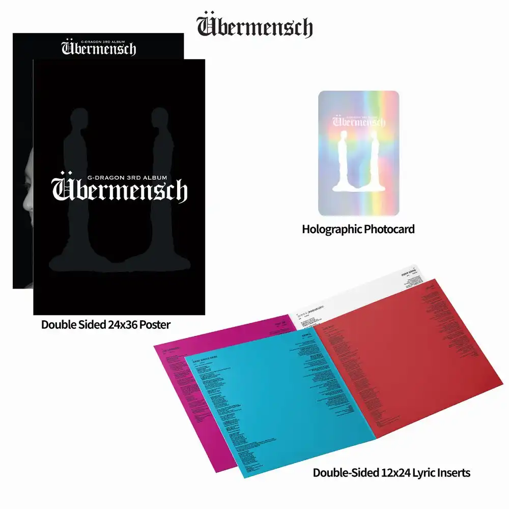 UBERMENSCH (DIE-CUT MIRRORBOARD VINYL)/G-DRAGON/[輸入ダイカット