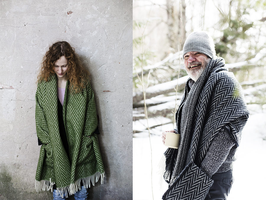 ポケットショール「IIDA/イイダ」3色【200x60cm】羽織っておしゃれ