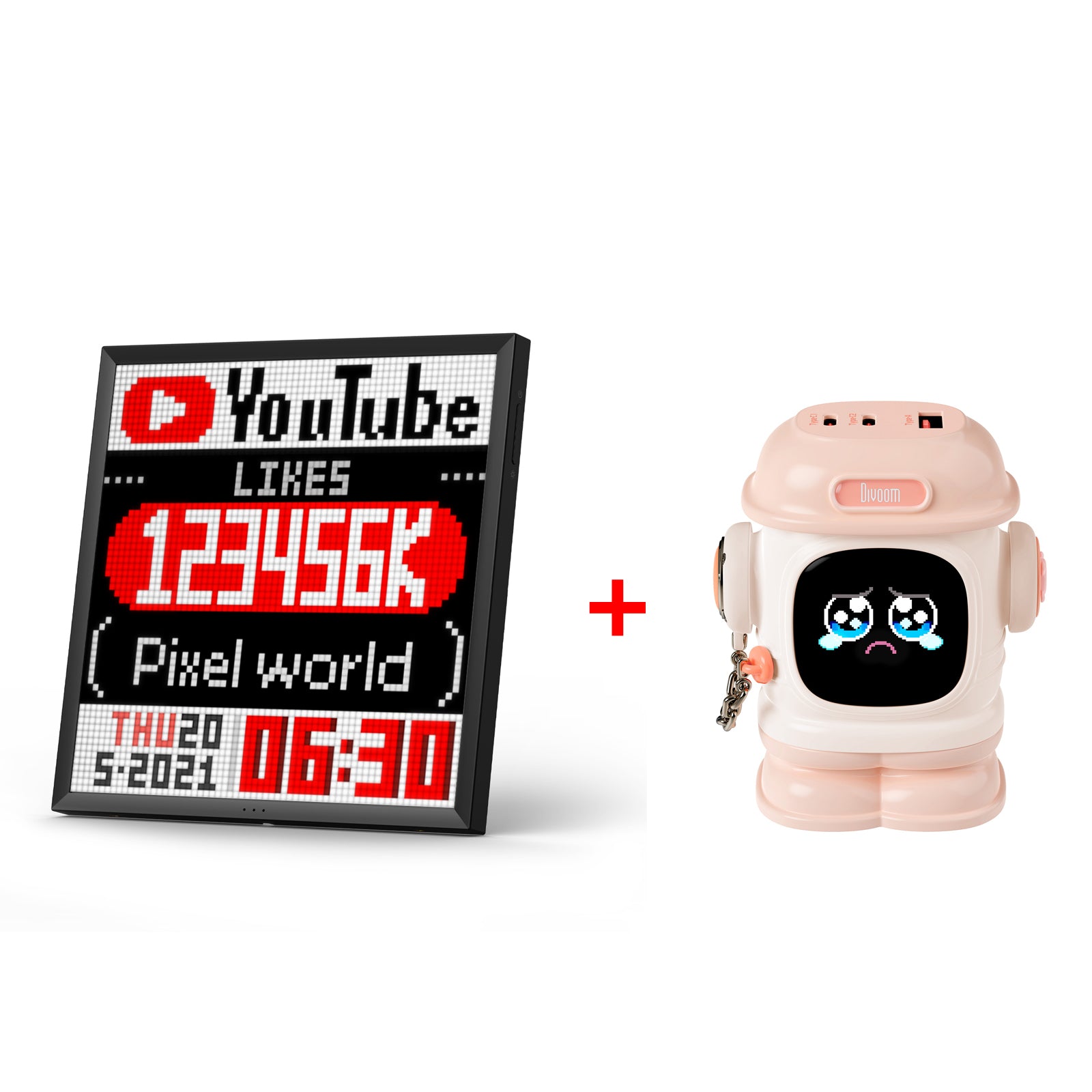 Divoom Pixoo-64 | WiFi Pixel Cloud Digital Frame | 64 X 64 LED