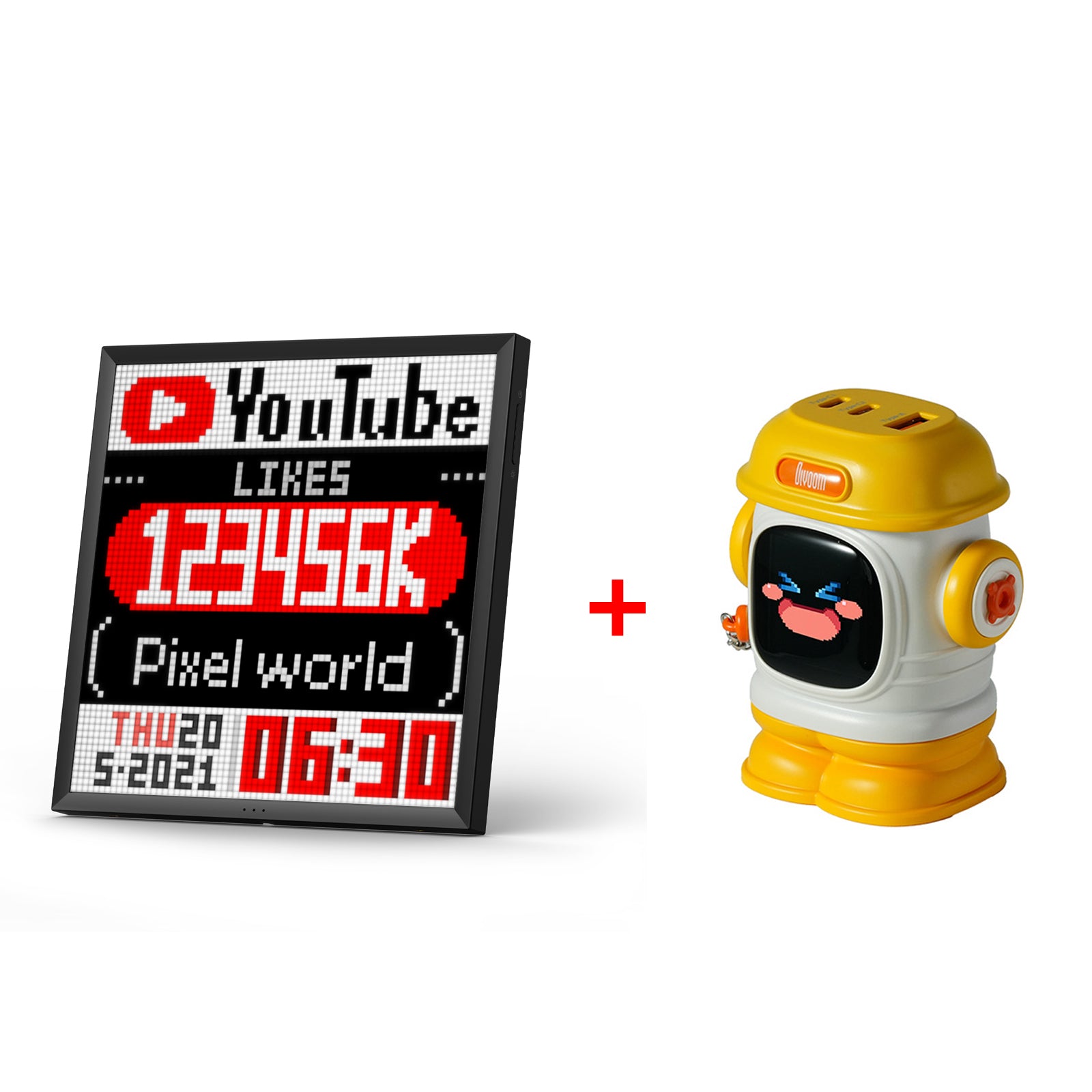 Divoom Pixoo-64 | WiFi Pixel Cloud Digital Frame | 64 X 64 LED