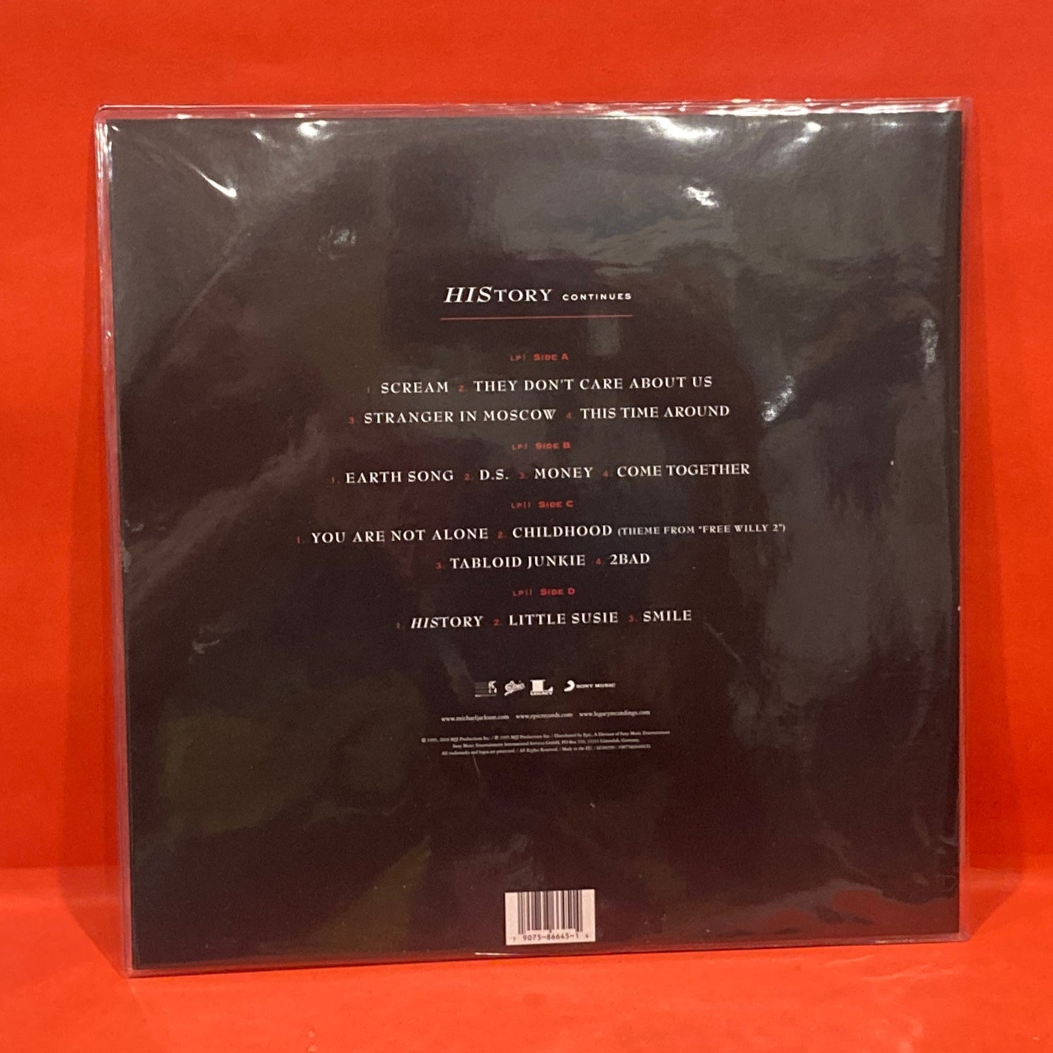 MICHAEL JACKSON - HISTORY CONTINUES 2X LP - 180g PICTURE DISC