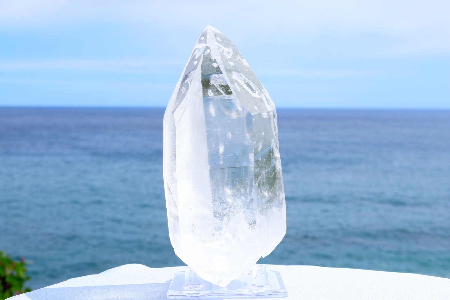 一点物】レムリアンシードクリスタル原石｜成長線が刻まれた高波動の