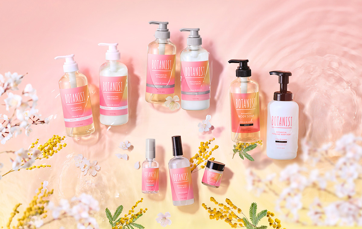 サクラとミモザの香りを楽しみながらケアできる【ボタニスト】の春