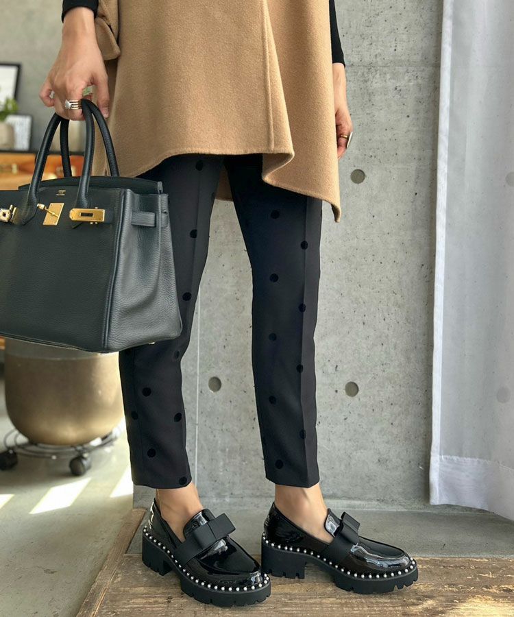 パールリボンローファー[C]