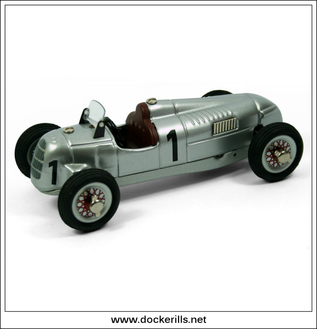 Studio II Auto Union Racing Car. Tin Plate Clockwork Toy, Schuco