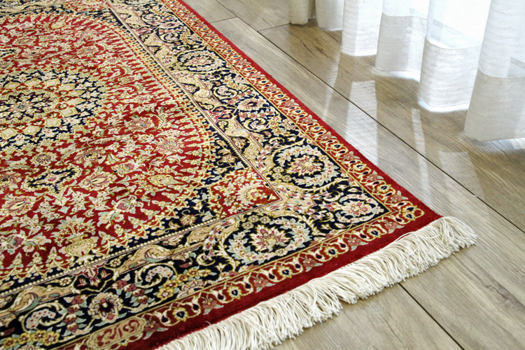 ペルシャ絨毯 クム産 専用 マラゲ産 シルク ペルシャ絨毯 122️79cm け