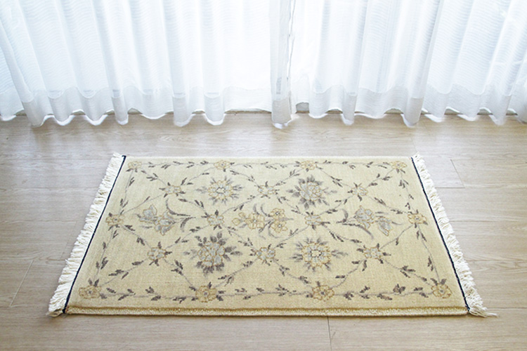 春彩 120段 高級手織りウール緞通 61×91cm | ラグマット・玄関マットの