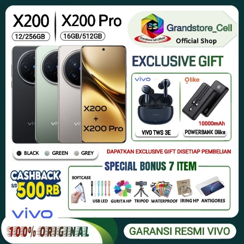 Jual VIVO X200 5G RAM 12/256 GB | VIVO X200 Pro 5G RAM 16/512 GB