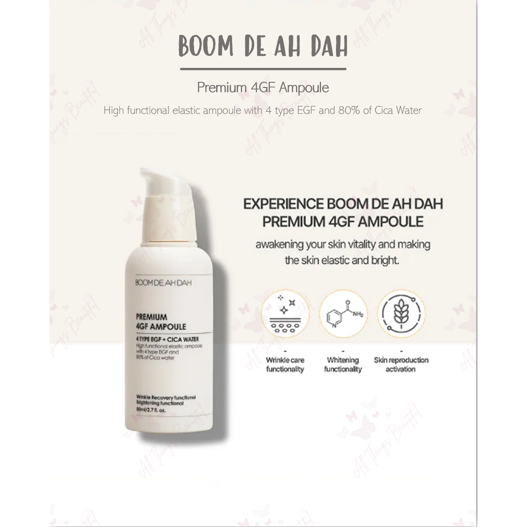 All Things Beautiful] Boom De Ah Dah Premium 4GF Ampoule (80ml