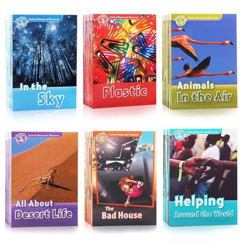 Sách - Oxford read and discover/imagine - Level 1-2-3-4-5-6 (Tặng