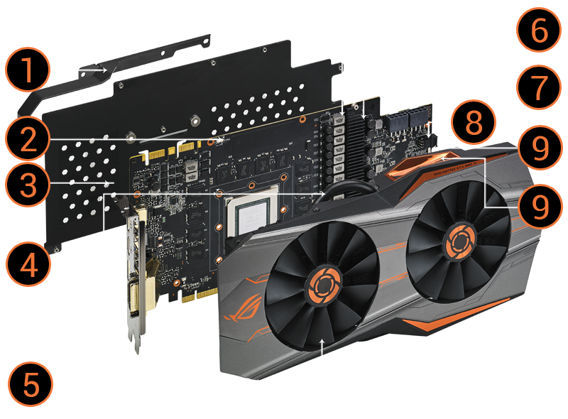 MATRIX-GTX980TI-P-6GD5-GAMING｜クーラー｜ASUS 日本