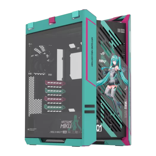 ROG Strix Helios II Hatsune Miku Edition | Gaming Cases｜ROG