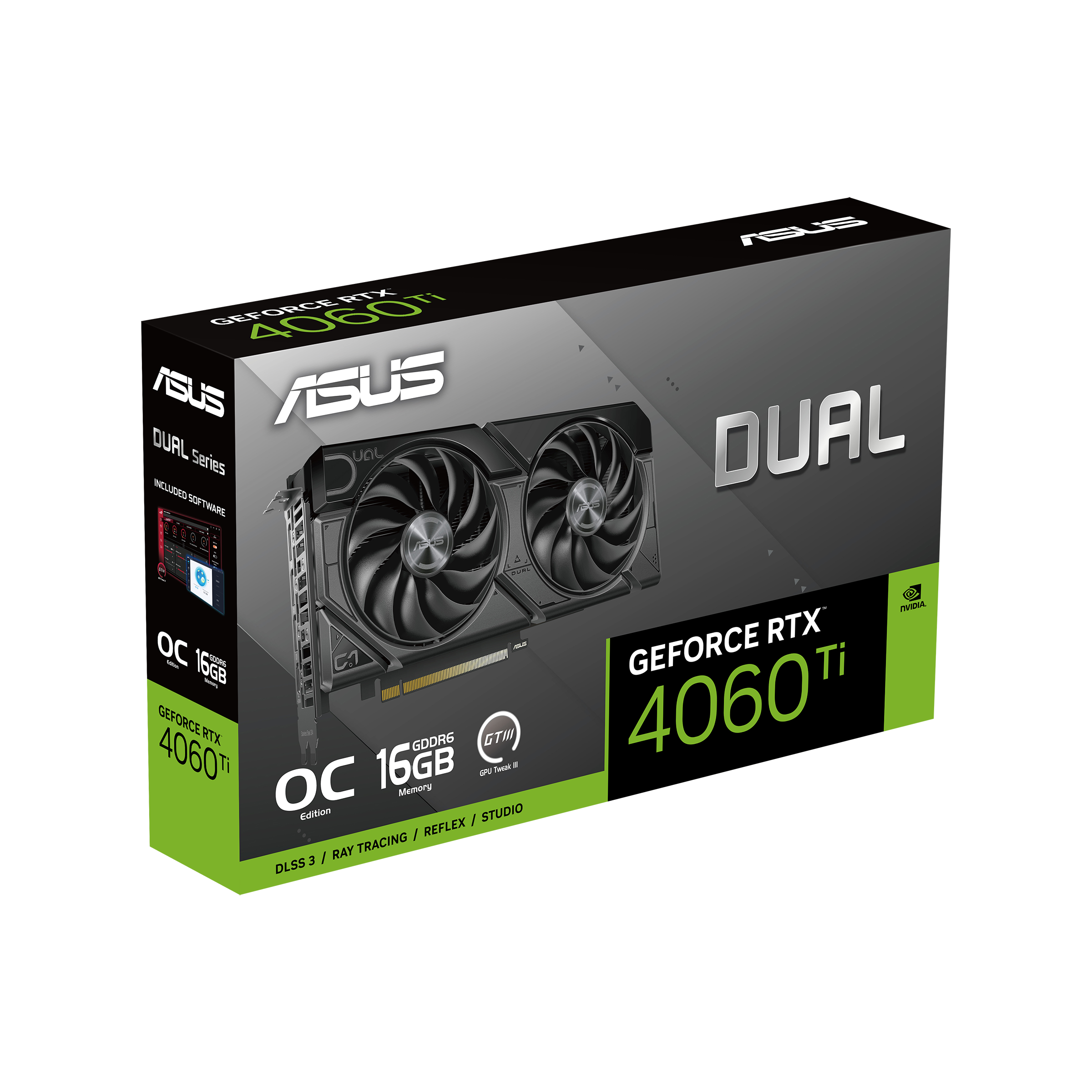 ASUS Dual GeForce RTX™ 4060 Ti EVO OC Edition 16GB GDDR6