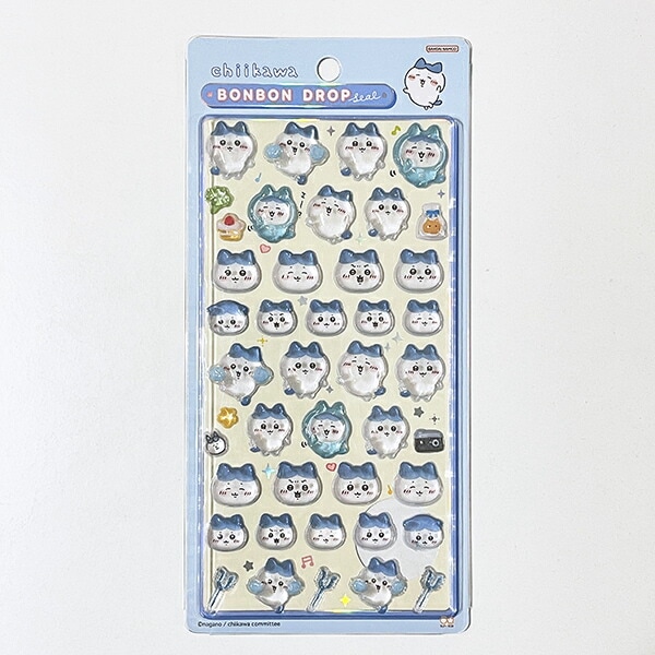dショッピング |ちいかわ ハチワレ ボンボンドロップシール 文具