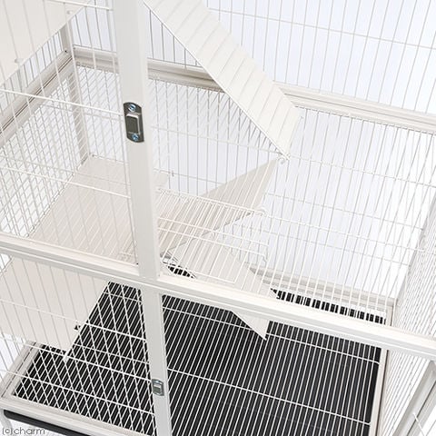 dショッピング |アウトレット品 4階建て大型ケージ ホワイト 組立確認