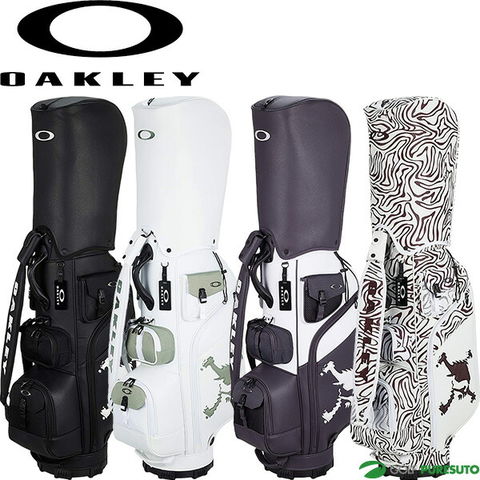寶BT-1052 OAKLEY オークリー 白黒 キャディバッグ Oakley ゴルフ
