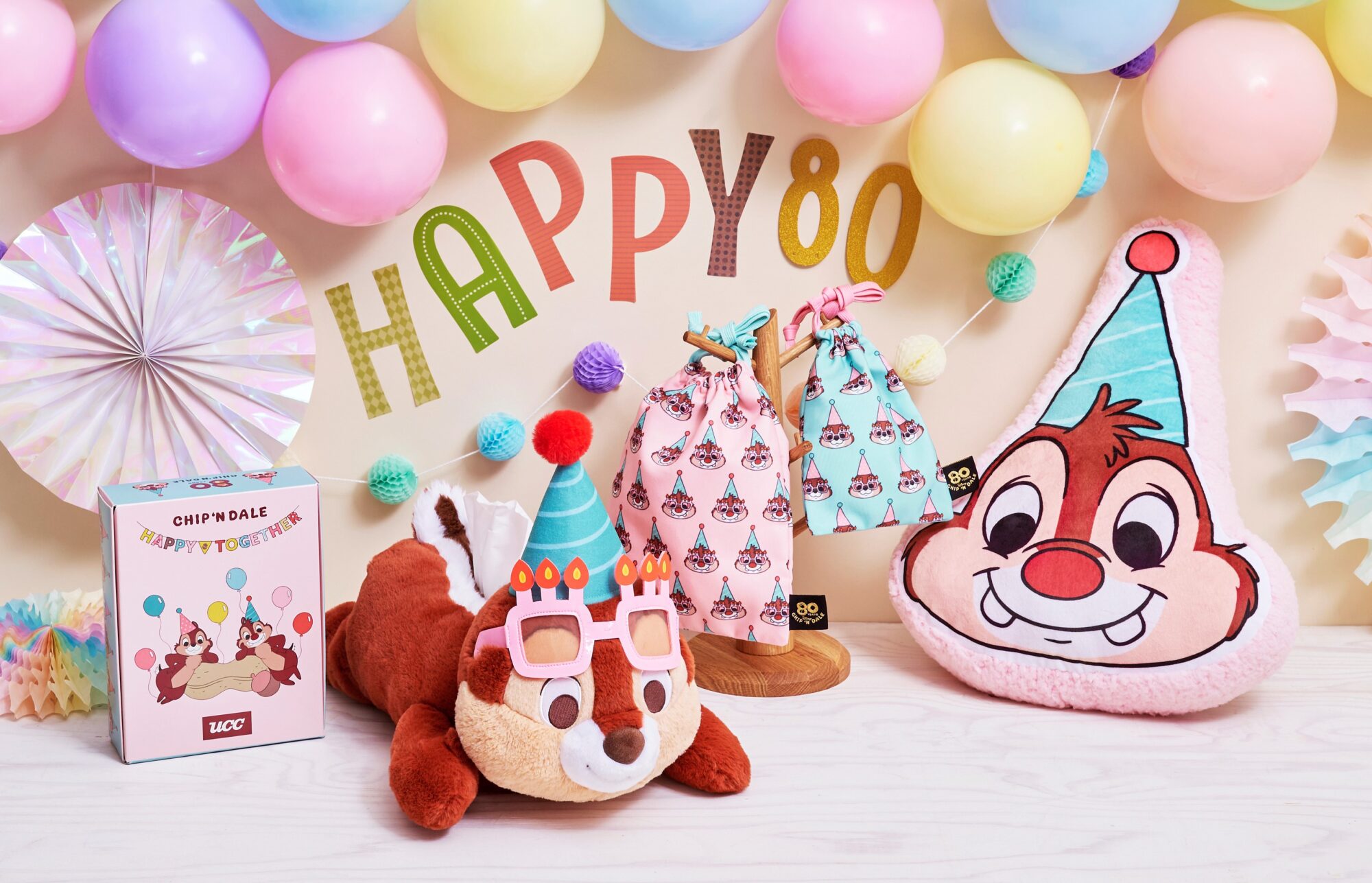 チップとデールスクリーンデビュー80周年 ショップディズニーで記念