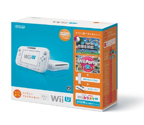Wii U すぐに遊べるファミリープレミアムセット (シロ) (同梱版)【買取