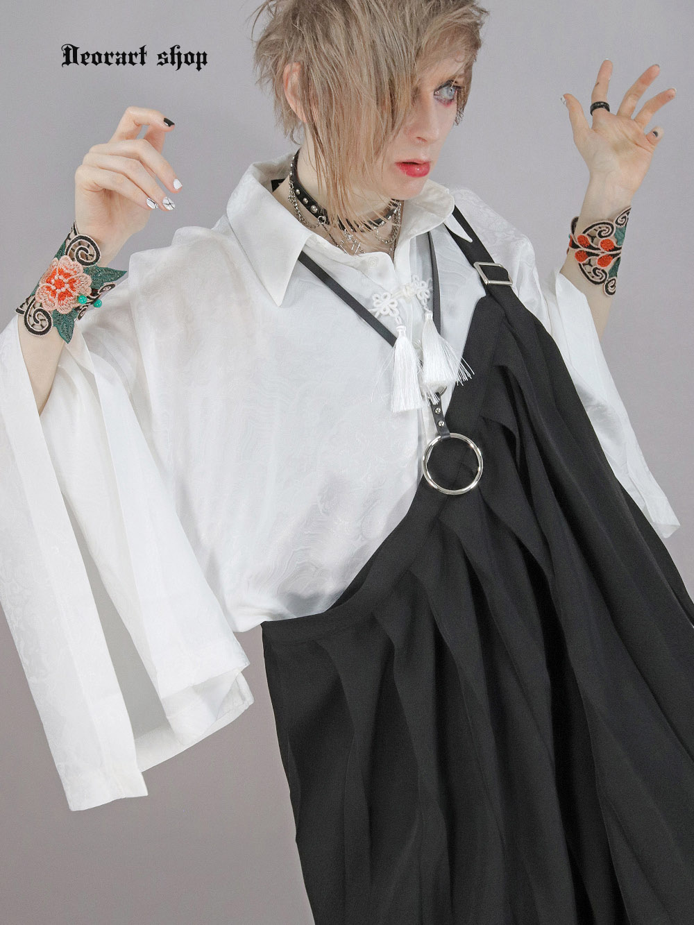 DRT2837 【Deorart 百奇夜行】 袈裟風 レイヤードベスト | Deorart shop