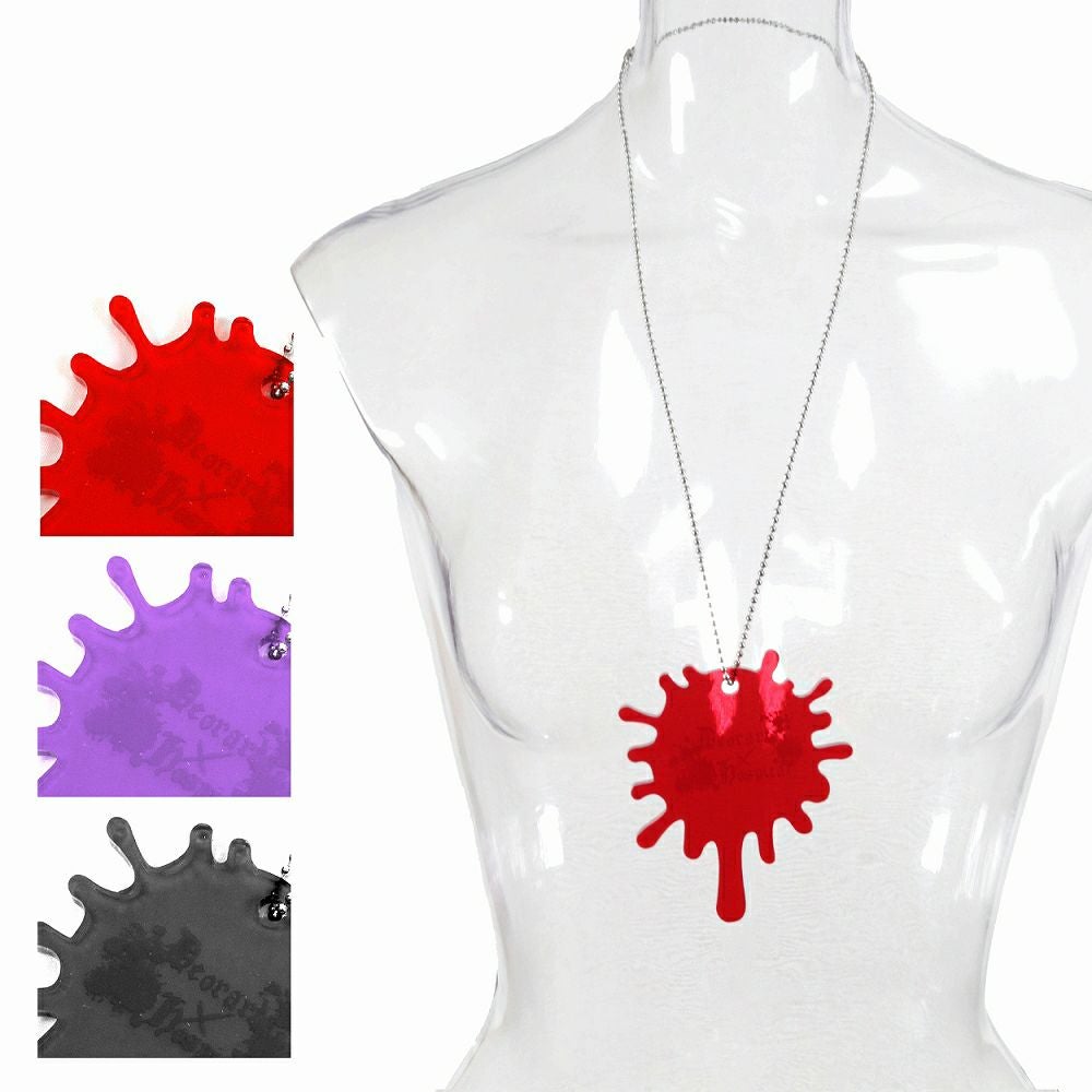 GD007 アクリル BIGチャーム ネックレス＆ペンダント [スプラッシュ