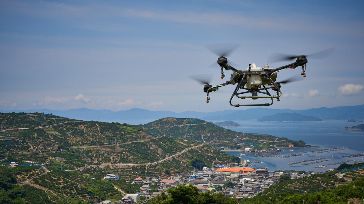 みかん農家のミヤモトオレンジガーデン、「スマート農業ドローン