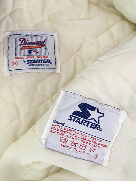 古着 80s USA製 STARTER MLB Chicago Cubs カブス 光沢 サテン