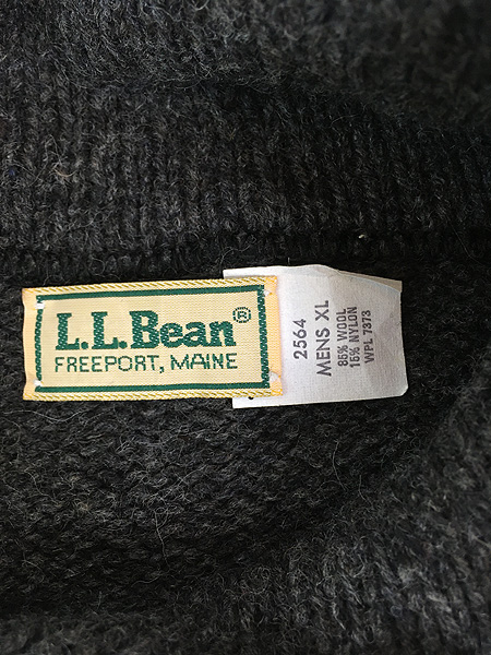 最終売り尽し】古着 80s USA製 LL Bean ヘチマ襟 ショールカラー プル