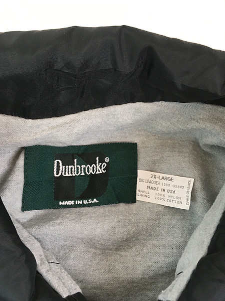 古着 90s USA製 Dundrooke 「Firestone」 刺しゅう ナイロン コーチ