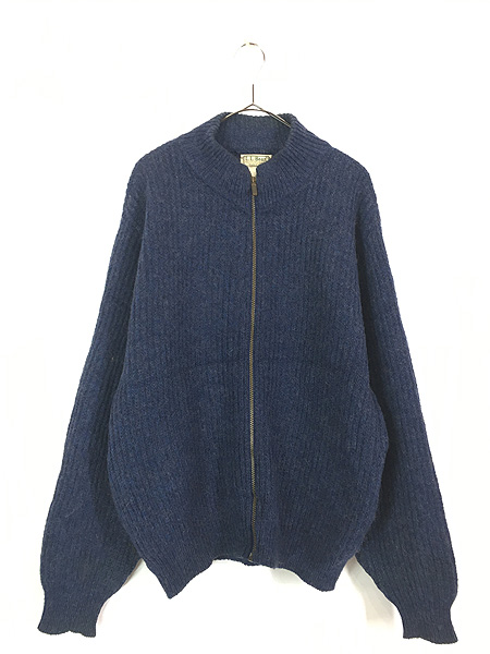 古着 80s USA製 LL Bean ヘビー アルパカ ウール ニット ドライバーズ