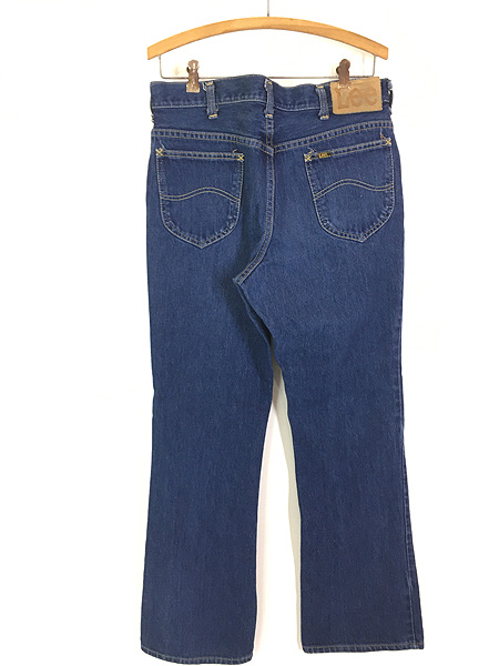 古着 70s USA製 Lee 200-0347 濃紺 ブルー デニム パンツ ジーンズ