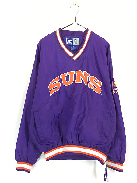 古着 90s STARTER NBA Phoenix Suns サンズ プルオーバー ナイロン