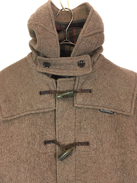 古着 70s 英国製 Gloverall トグル ボタン ウール ダッフル コート 36
