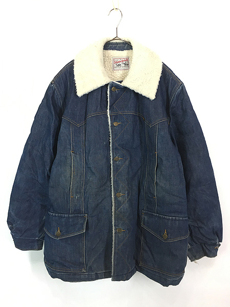 古着 70s USA製 Lee STORM RIDER 「Lee Set」 濃紺 デニム ボア ランチ