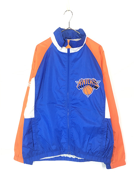 古着 90s NBA New York Knicks クレイジー ナイロン ジャケット L 古着
