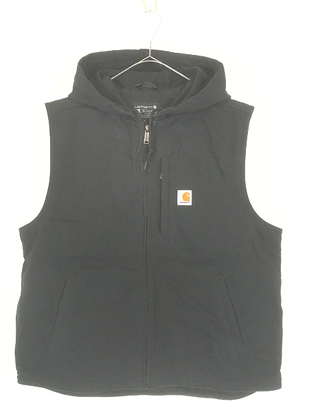 古着 Carhartt フリース ライナー BLK ブラック ダック ベスト