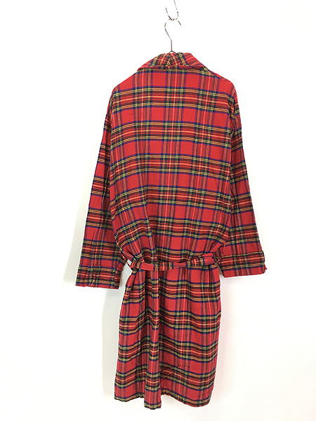 古着 80s USA製 LL Bean タータン チェック フランネル コットン