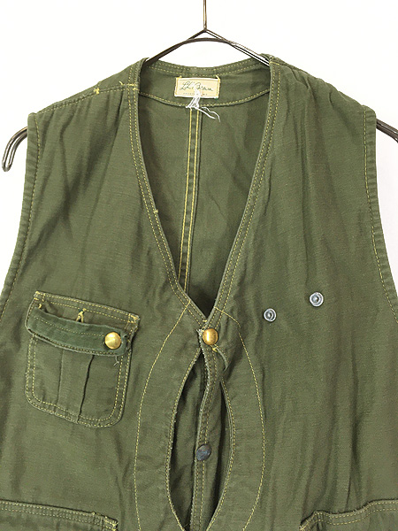 古着 60s LL Bean ハーフムーン ポケット コットン キャンバス