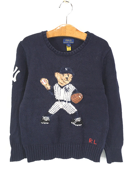 キッズ 古着 POLO Ralph Lauren 「POLO BEAR」 ポロベア × MLB New