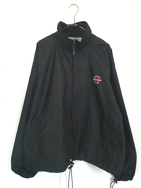 古着 90s NAUTICA COMPETITION 両面 ロゴ プリント ナイロン