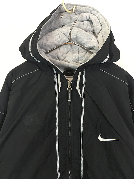 古着 90s NIKE スウォッシュ 刺しゅう ステッチ ライン パデット