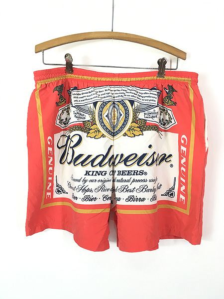 古着 90s USA製 Budweiser バドワイザー ビール 企業 特大 プリント