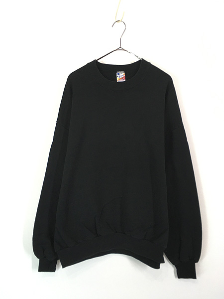 古着 90s USA製 Jerzees 無地 ソリッド プレーン セットイン ビッグ