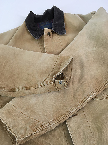 古着 80s OshKosh B'gosh ネイティブ ブランケット ライナー ブラウン