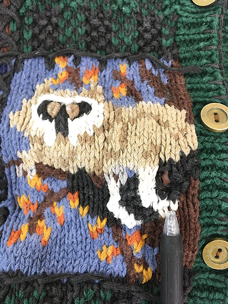 レディース 古着 Signatures By Northern Isles チェック 森の動物たち