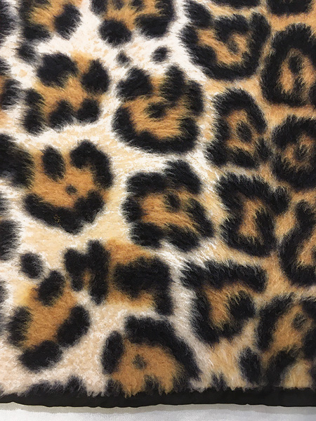 古着 60-70s ヒョウ レオパード 総柄 ハンドメイド フェイクファー