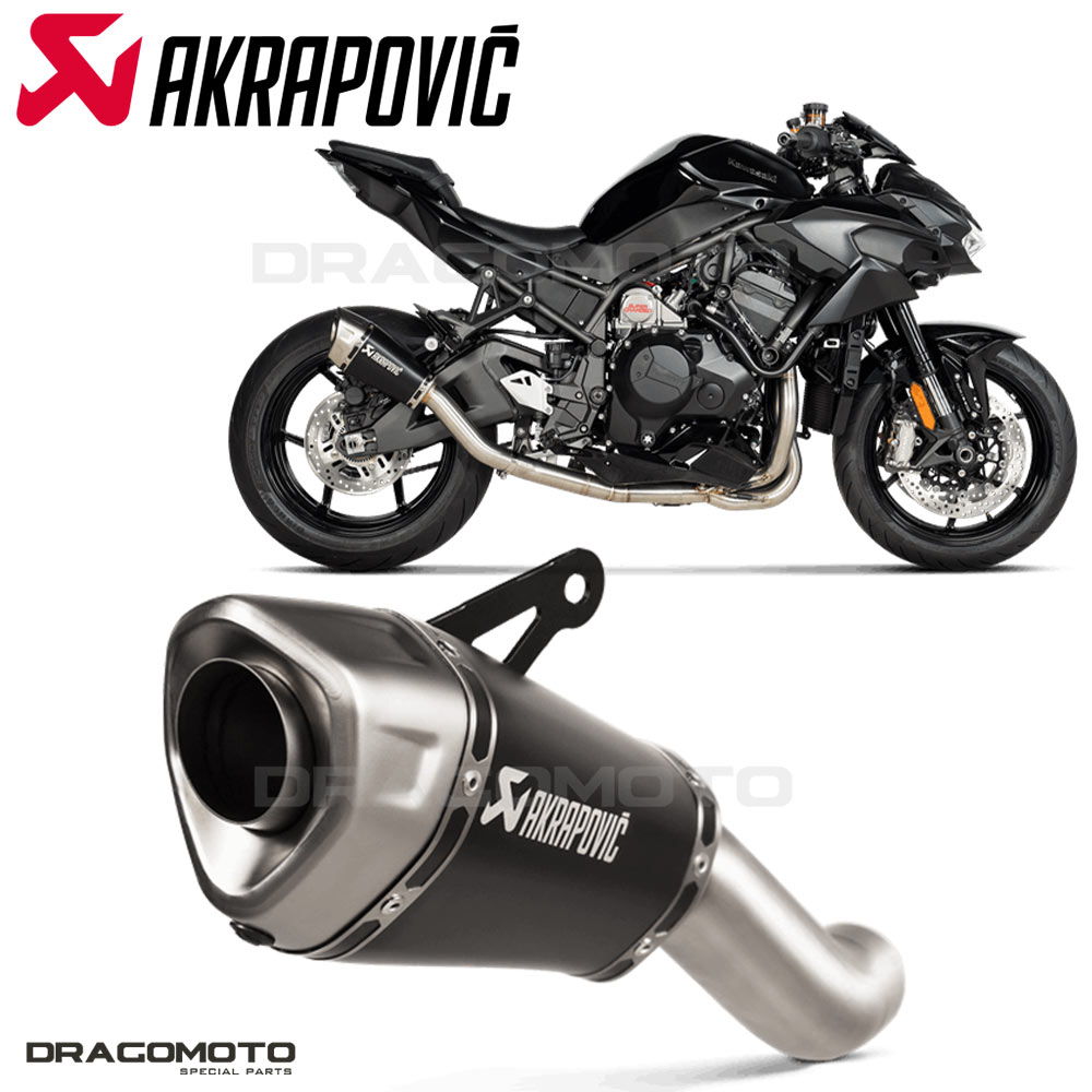 KAWASAKI Z H2 2020-2023 Exhaust AKRAPOVIC Titanium Black S-K10SO29