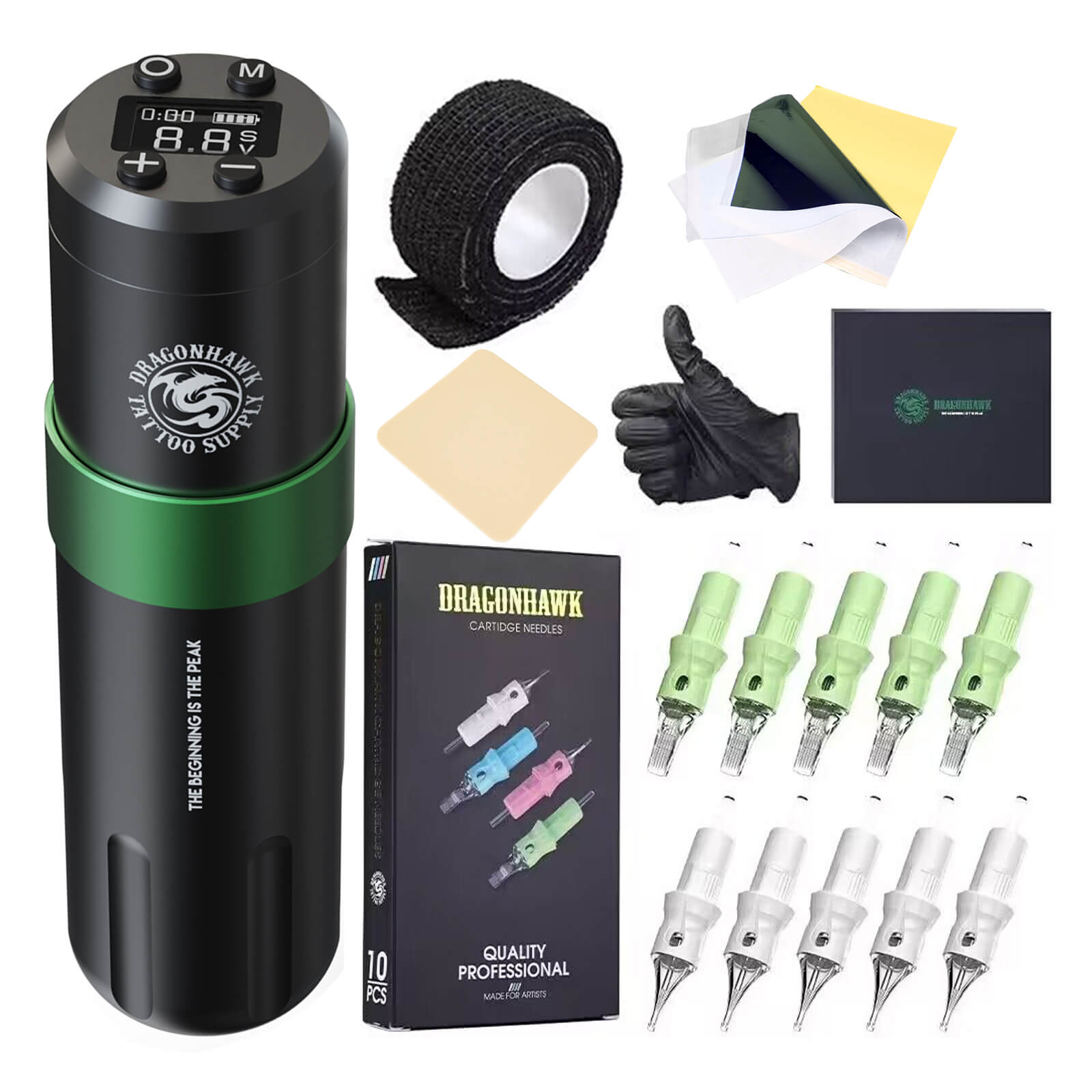 Tattoo Kit | Dragonhawk Styler Wireless Tattoo Machine Advanced