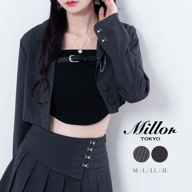 デザインホッククロップドジャケット – レディースファッション通販の