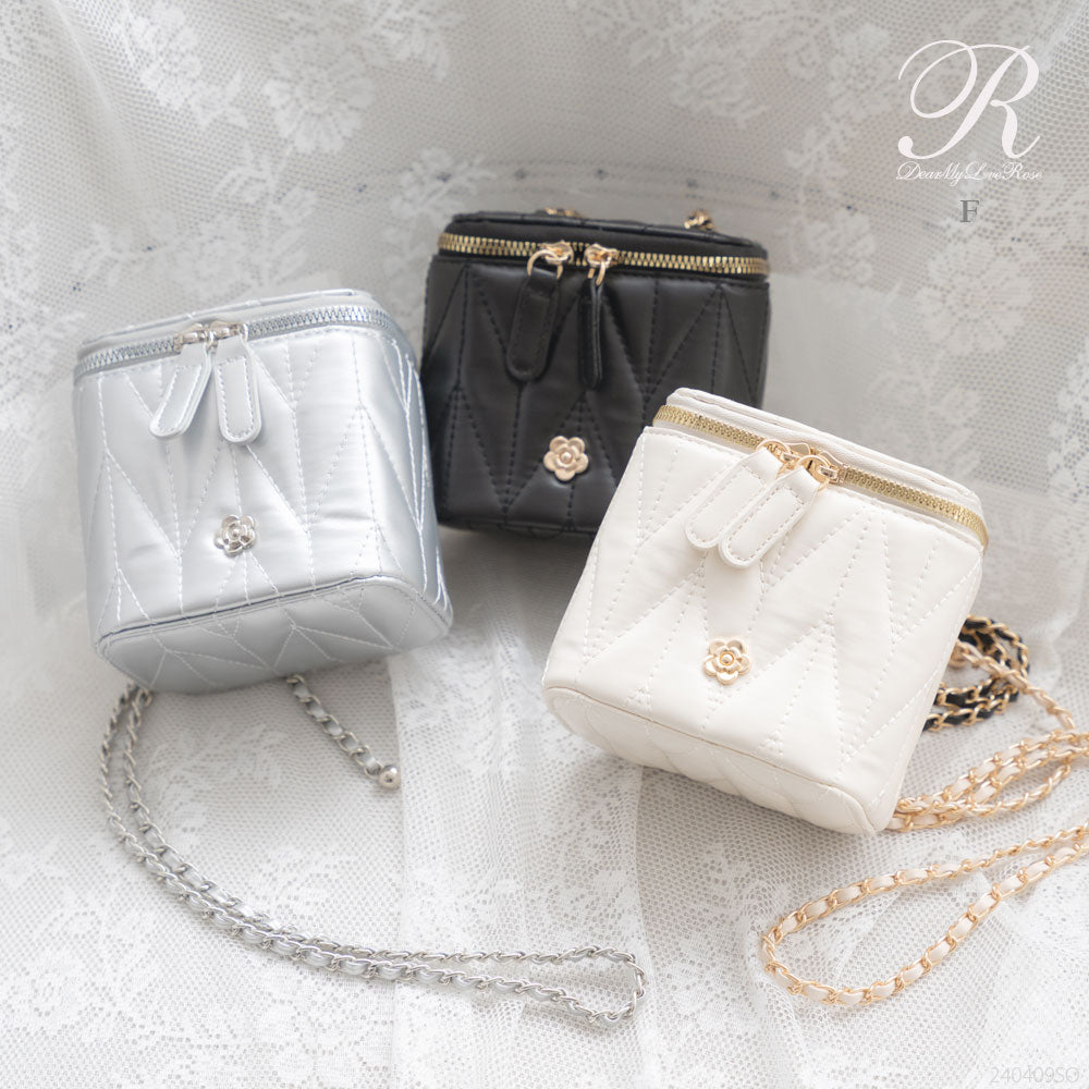 キルティングチェーンバニティバッグ – レディースファッション通販の