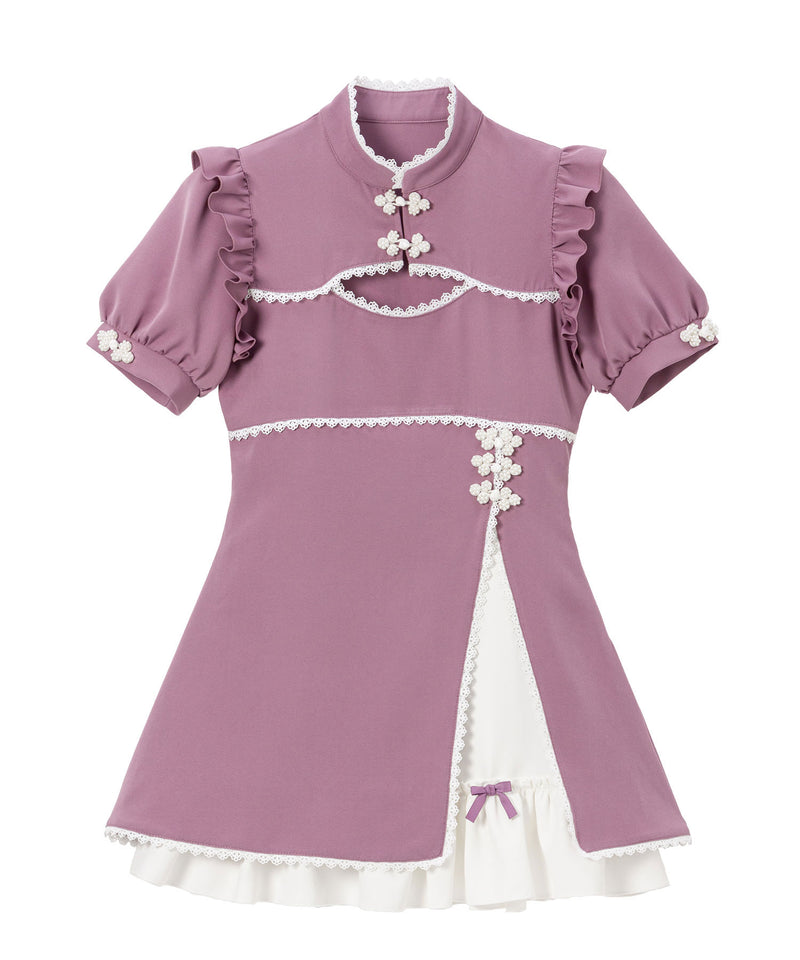 チャイナ釦スリットワンピース – レディースファッション通販の夢展望